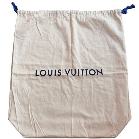 Louis Vuitton | Beige Blue Drawstring | 55‎ Suitcase Dustbag | SKU 368 - Picture 1 of 4